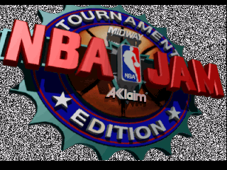 NBA Jam: Tournament Edition title screen for Jaguar